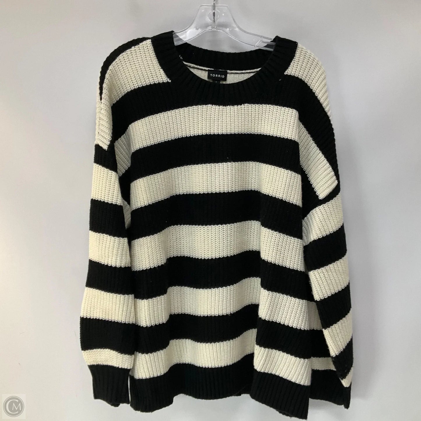 Sweater By Torrid In Striped Pattern, Size: 2x