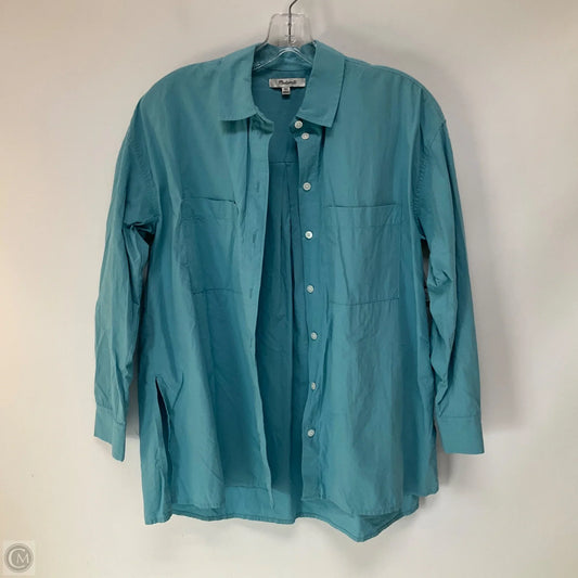 Top Long Sleeve By Madewell In Blue, Size: Xxs