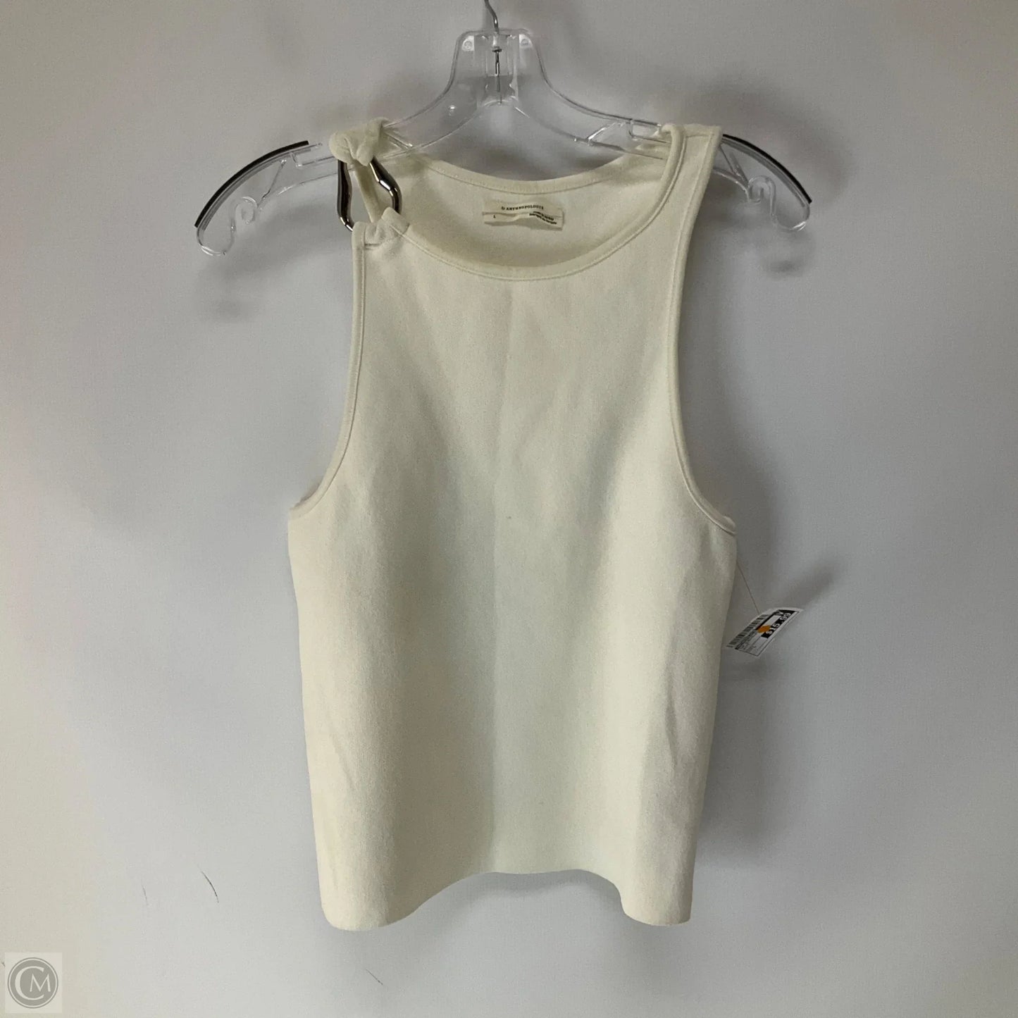 Top Sleeveless By Anthropologie In White, Size: L