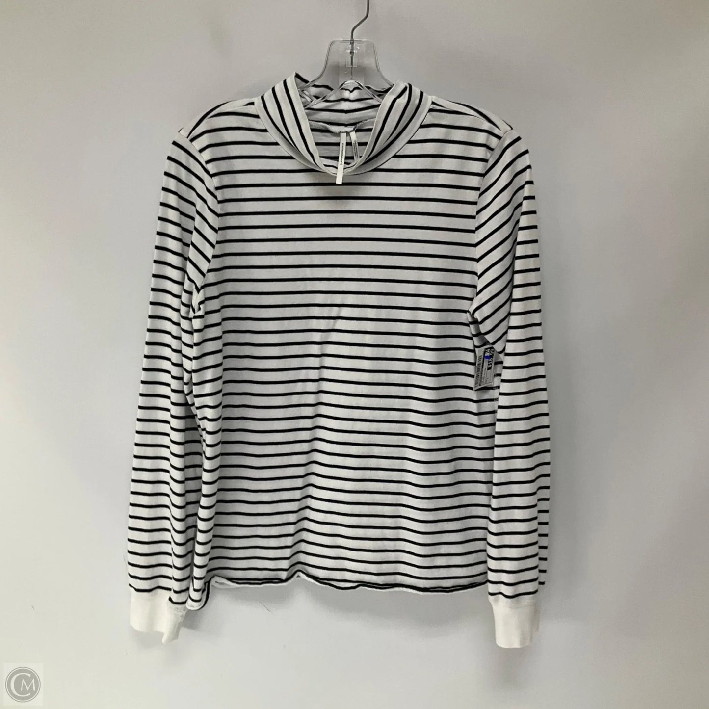 Top Long Sleeve By Anthropologie In Striped Pattern, Size: L