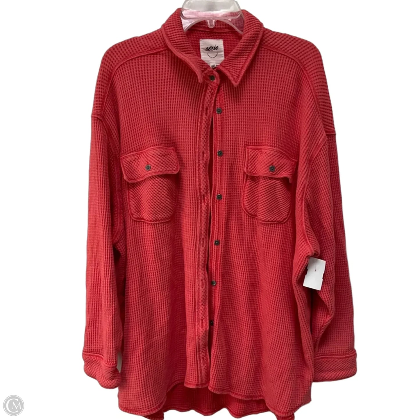 Top Long Sleeve By Aerie In Red, Size: L