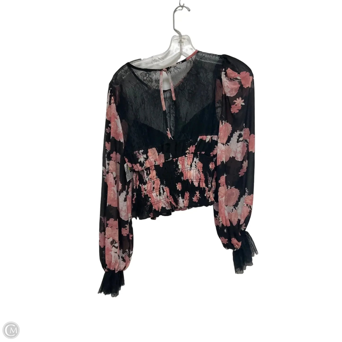 Top Long Sleeve By Free People In Floral Print, Size: S