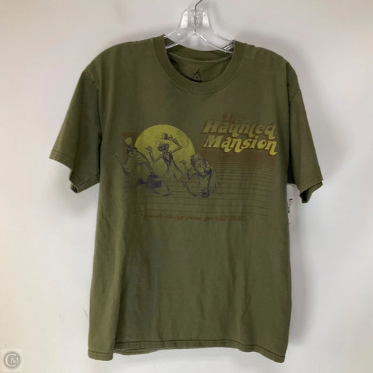 Top Short Sleeve By Disney In Green, Size: M