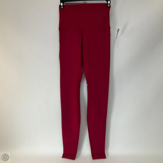 Athletic Leggings By Lululemon In Red, Size: 4