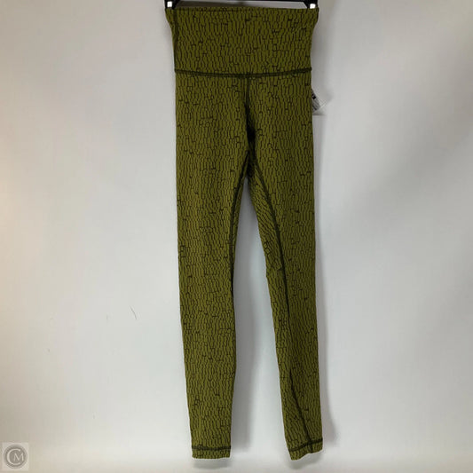 Athletic Leggings By Lululemon In Green, Size: 2