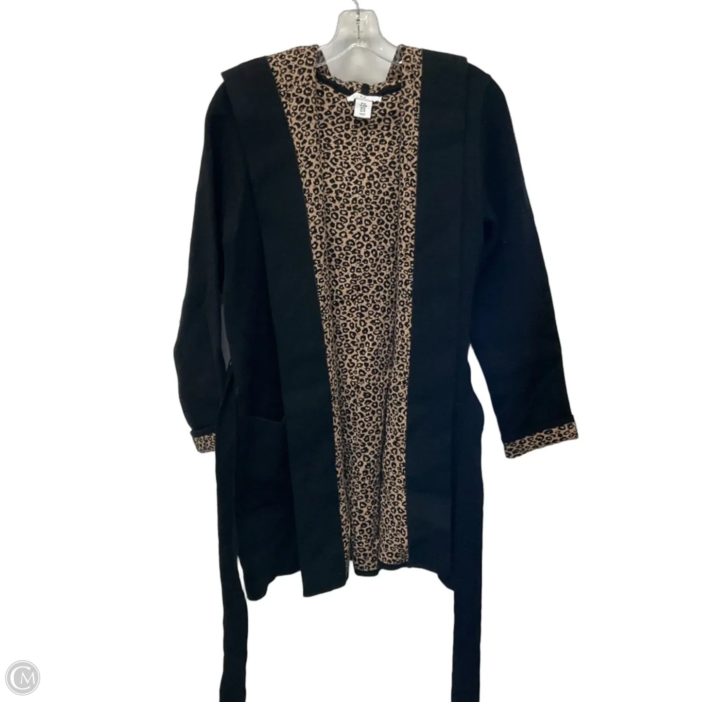 Sweater Cardigan Designer By Halston In Black, Size: M