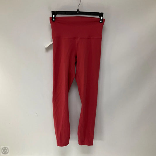 Athletic Leggings By Lululemon In Coral, Size: 4