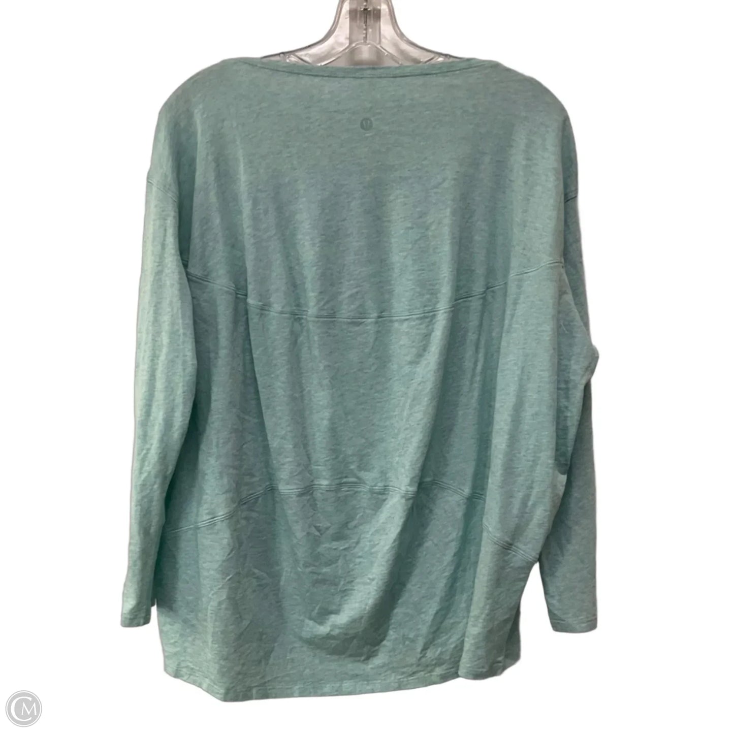 Athletic Top Long Sleeve Crewneck By Lululemon In Blue, Size: 8