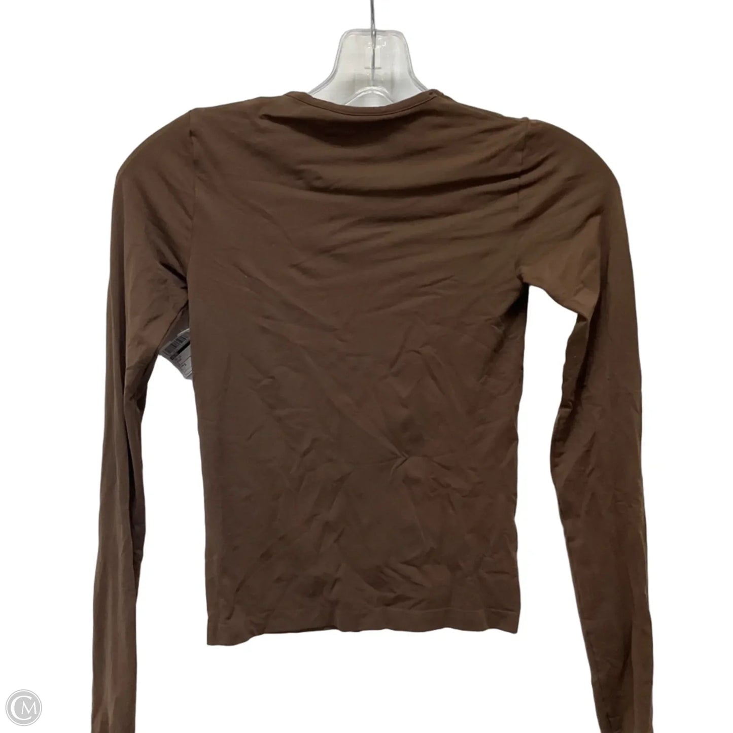 Top Long Sleeve By Skims In Brown, Size: S