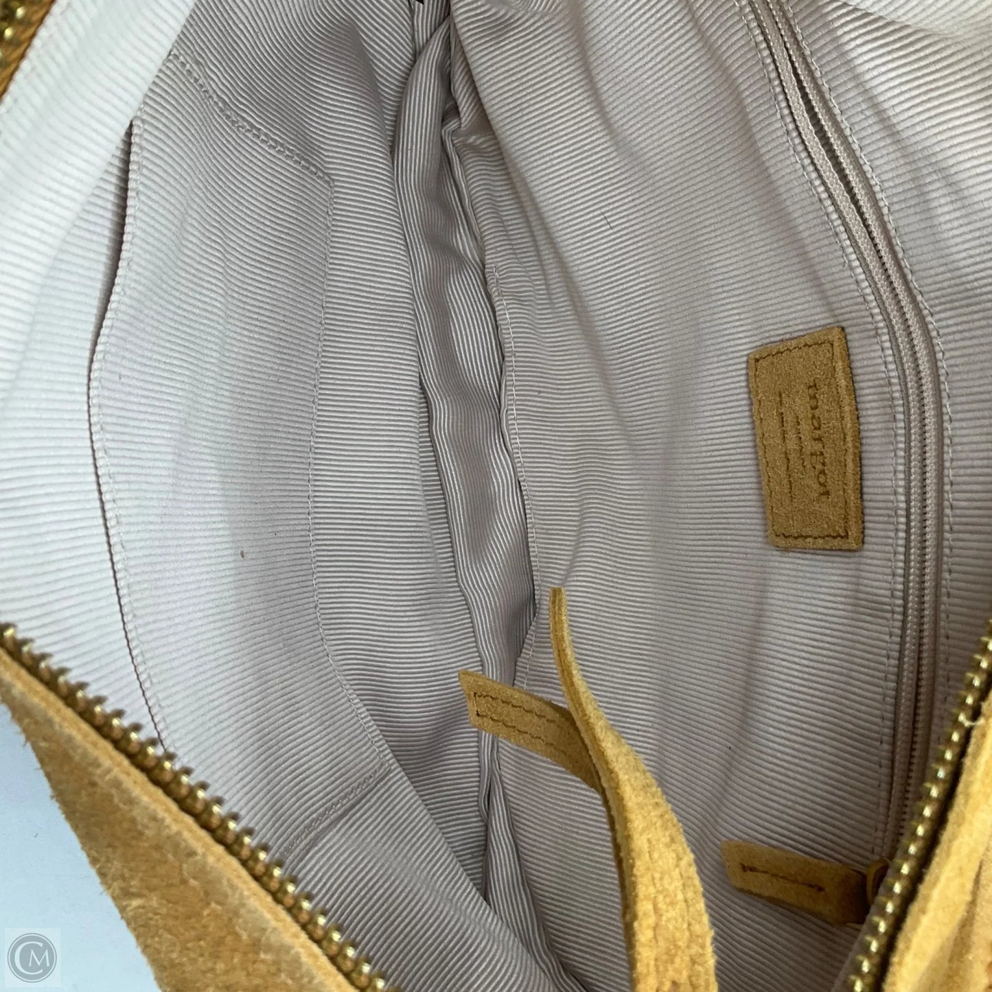 Handbag Leather By Margot, Size: Medium