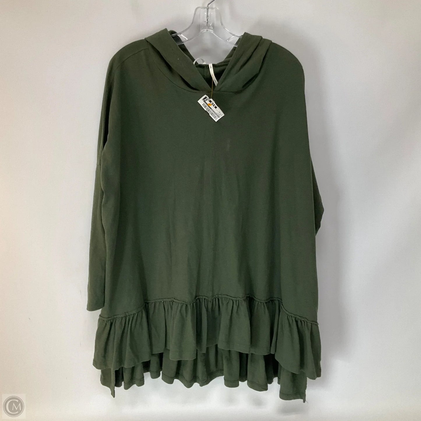 Top Long Sleeve By Anthropologie In Green, Size: Xl