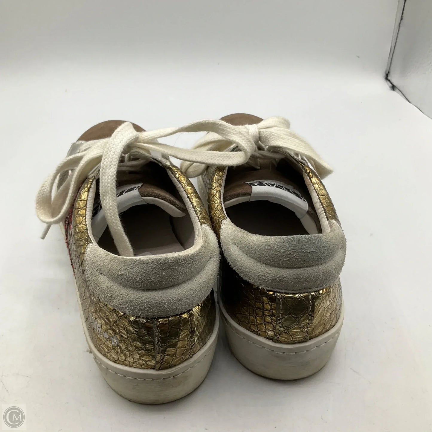 Shoes Sneakers By Cmc In Gold & Silver, Size: 7
