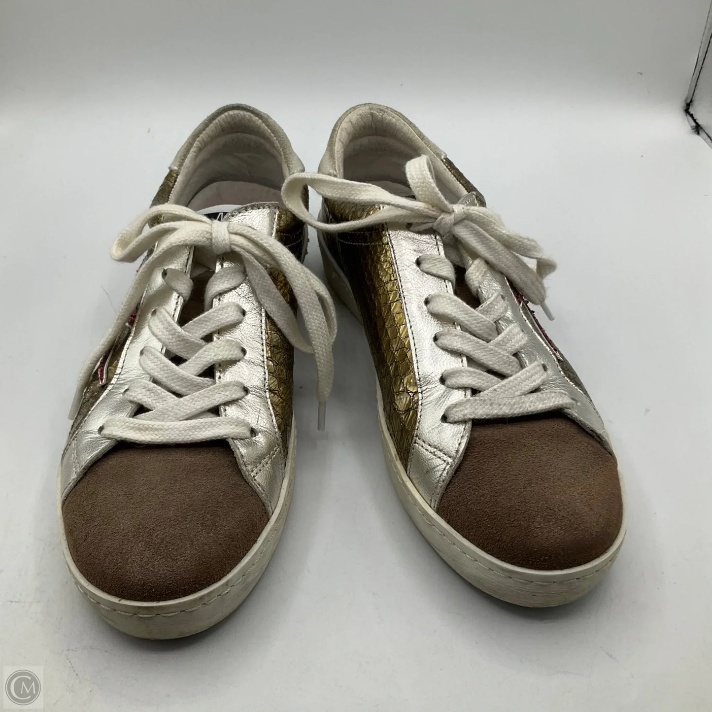 Shoes Sneakers By Cmc In Gold & Silver, Size: 7