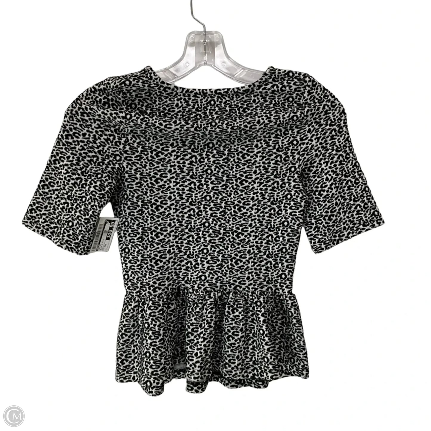 Top Short Sleeve By Maeve In Black & White, Size: Xxs