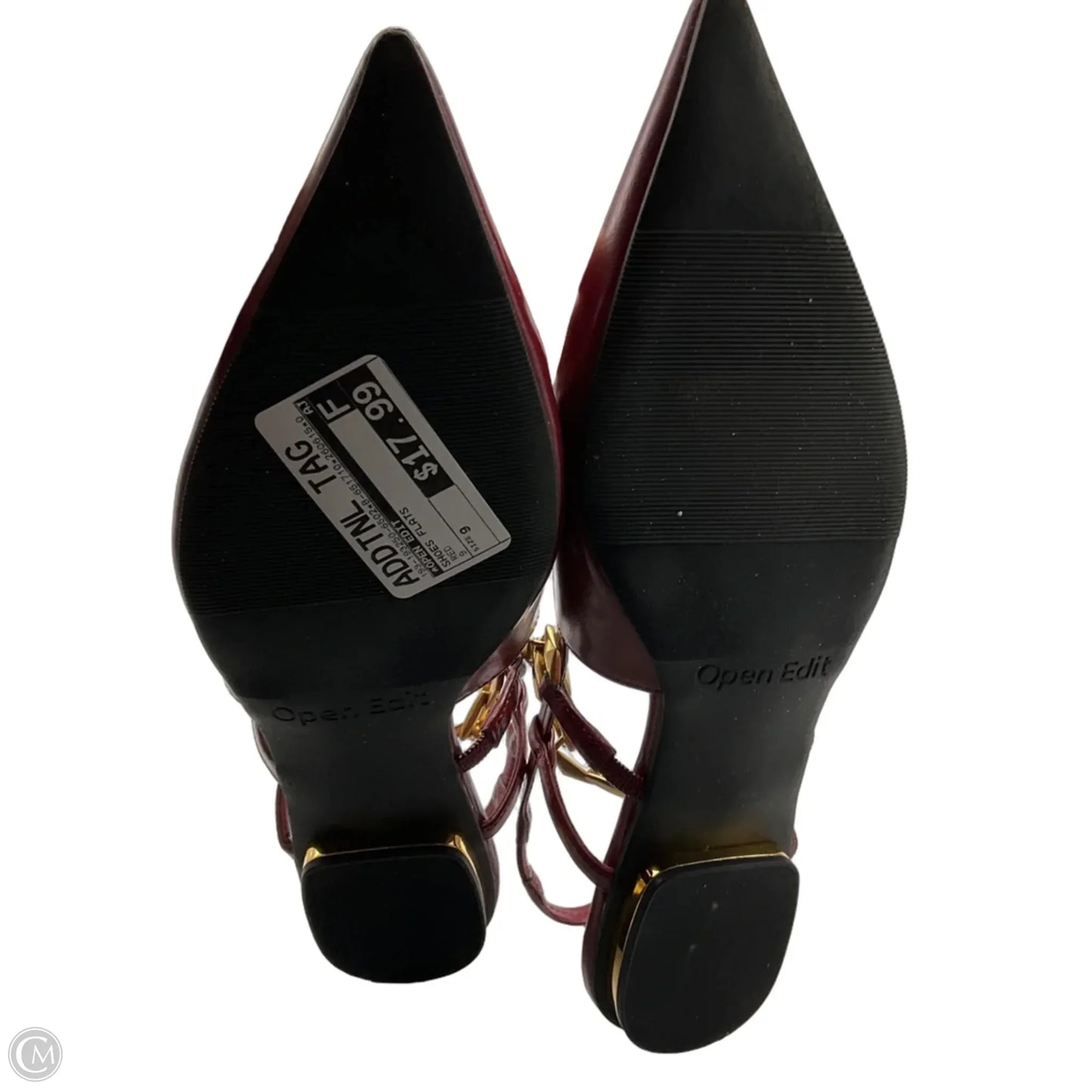 Shoes Flats By Open Edit In Red, Size: 9