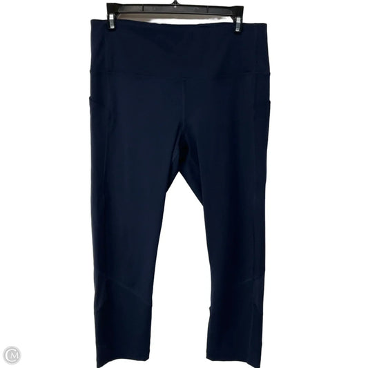 Athletic Leggings Capris By Lululemon In Navy, Size: 10