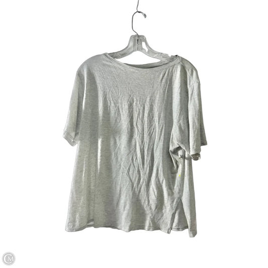 Athletic Top Short Sleeve By Lululemon In Grey, Size: 8