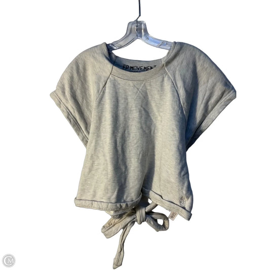 Athletic Top Short Sleeve By Free People In Grey, Size: M