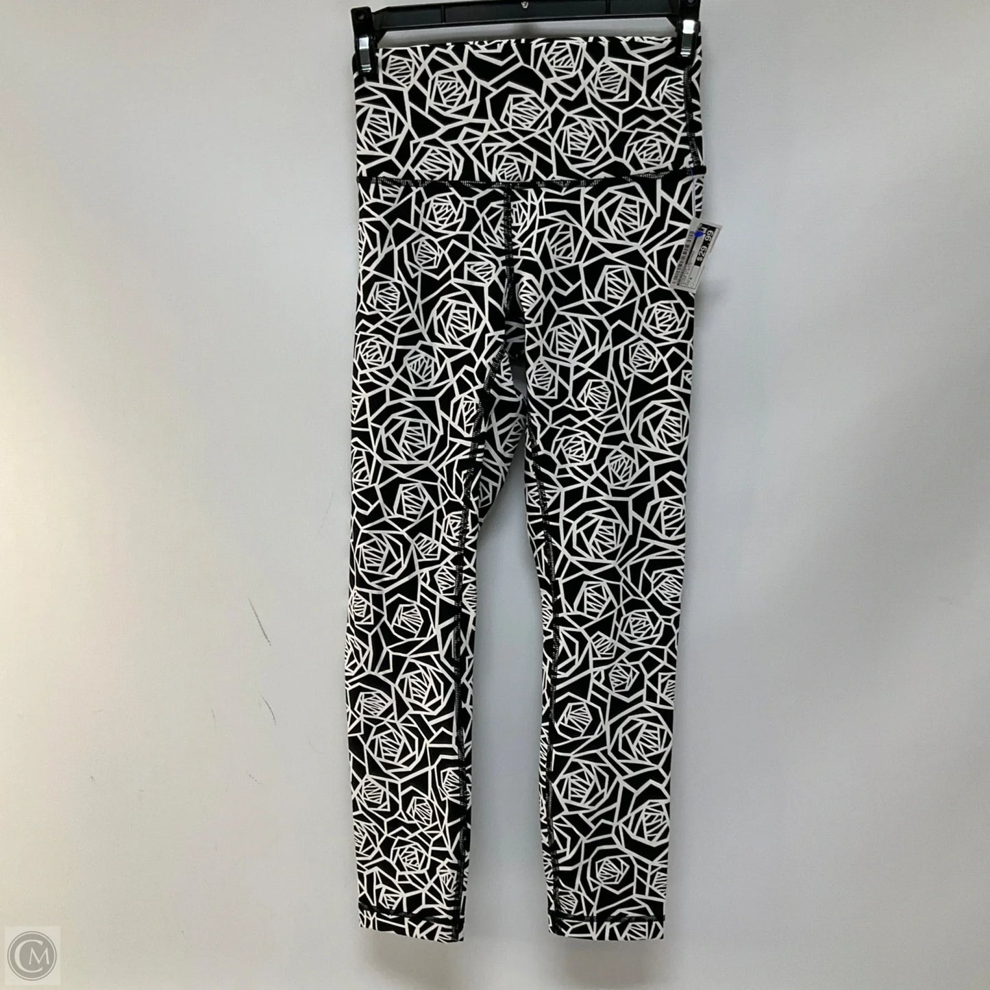 Athletic Leggings By Lululemon In Black & White, Size: 4