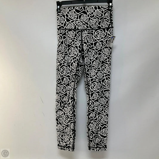 Athletic Leggings By Lululemon In Black & White, Size: 4