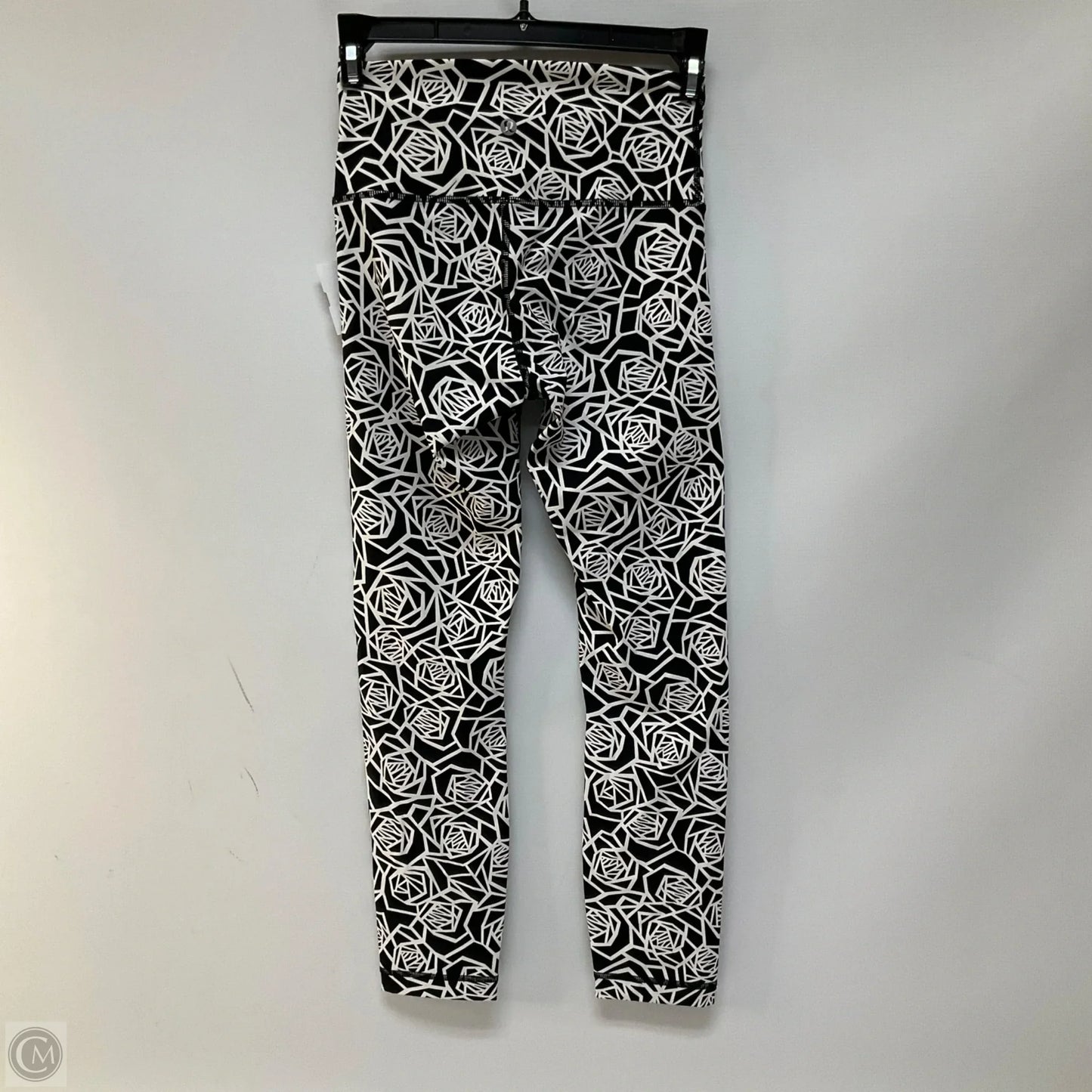 Athletic Leggings By Lululemon In Black & White, Size: 4