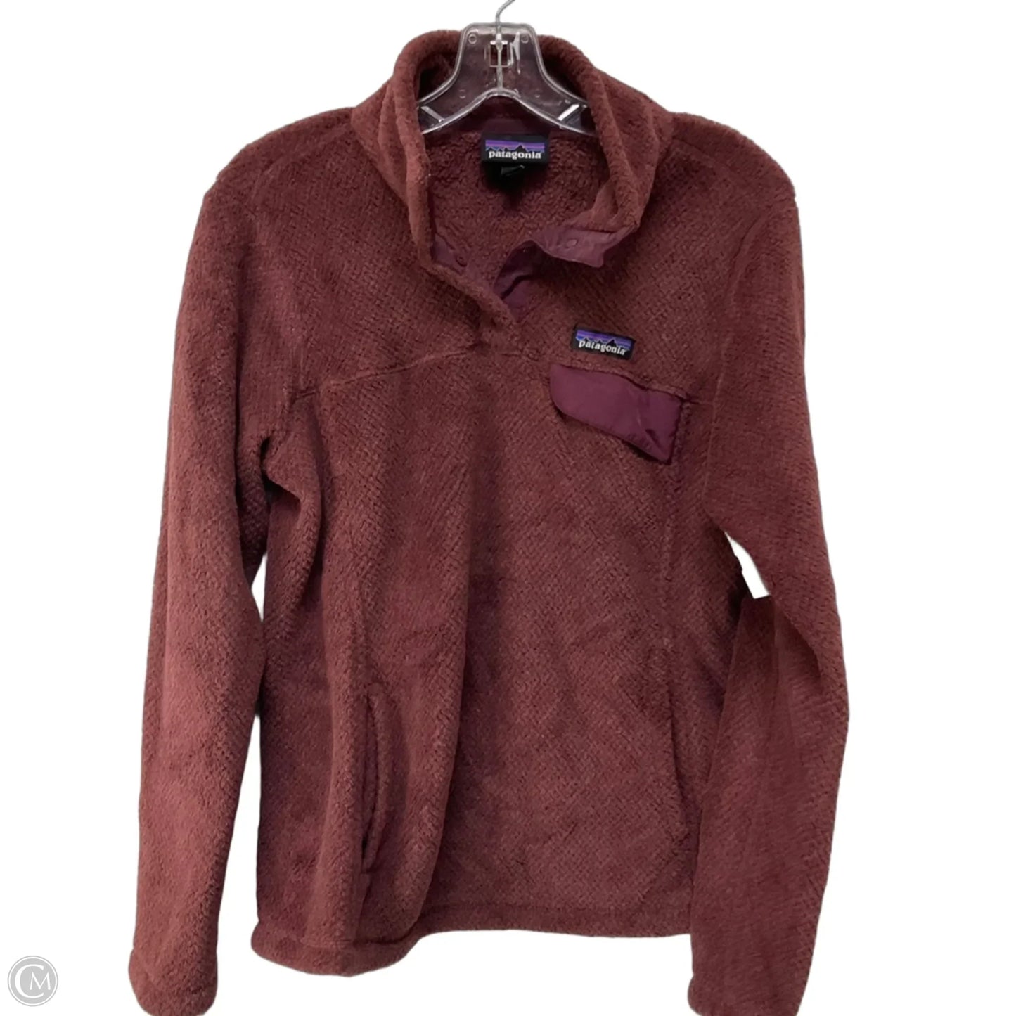 Jacket Fleece By Patagonia In Mauve, Size: M
