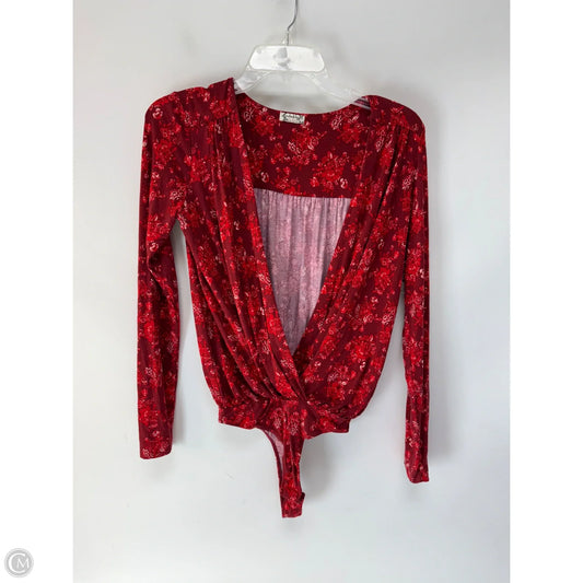 Bodysuit By Free People In Red, Size: S