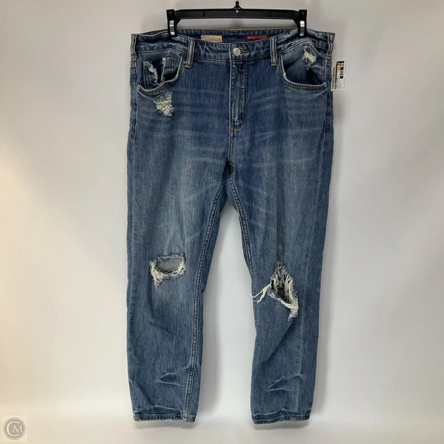 Jeans Skinny By Pilcro In Blue Red & White, Size: 4