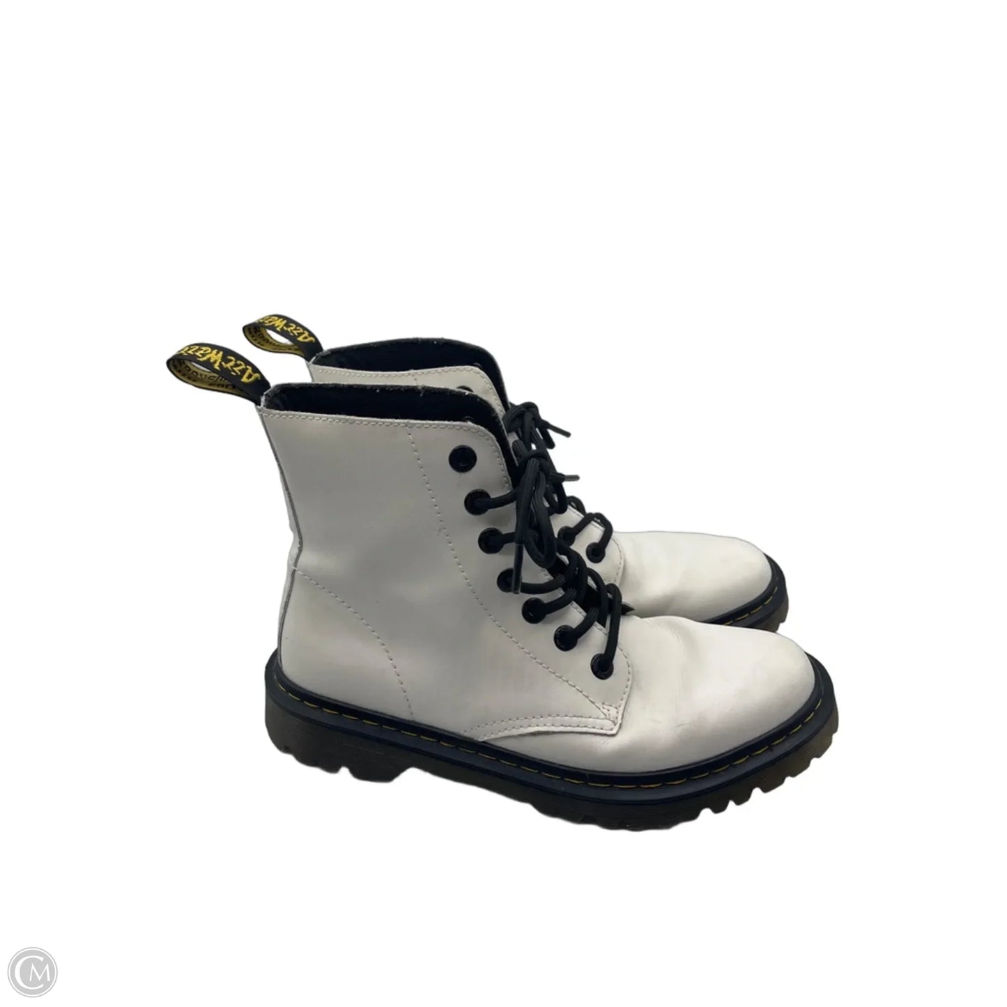Boots Hiking By Dr Martens In White, Size: 9