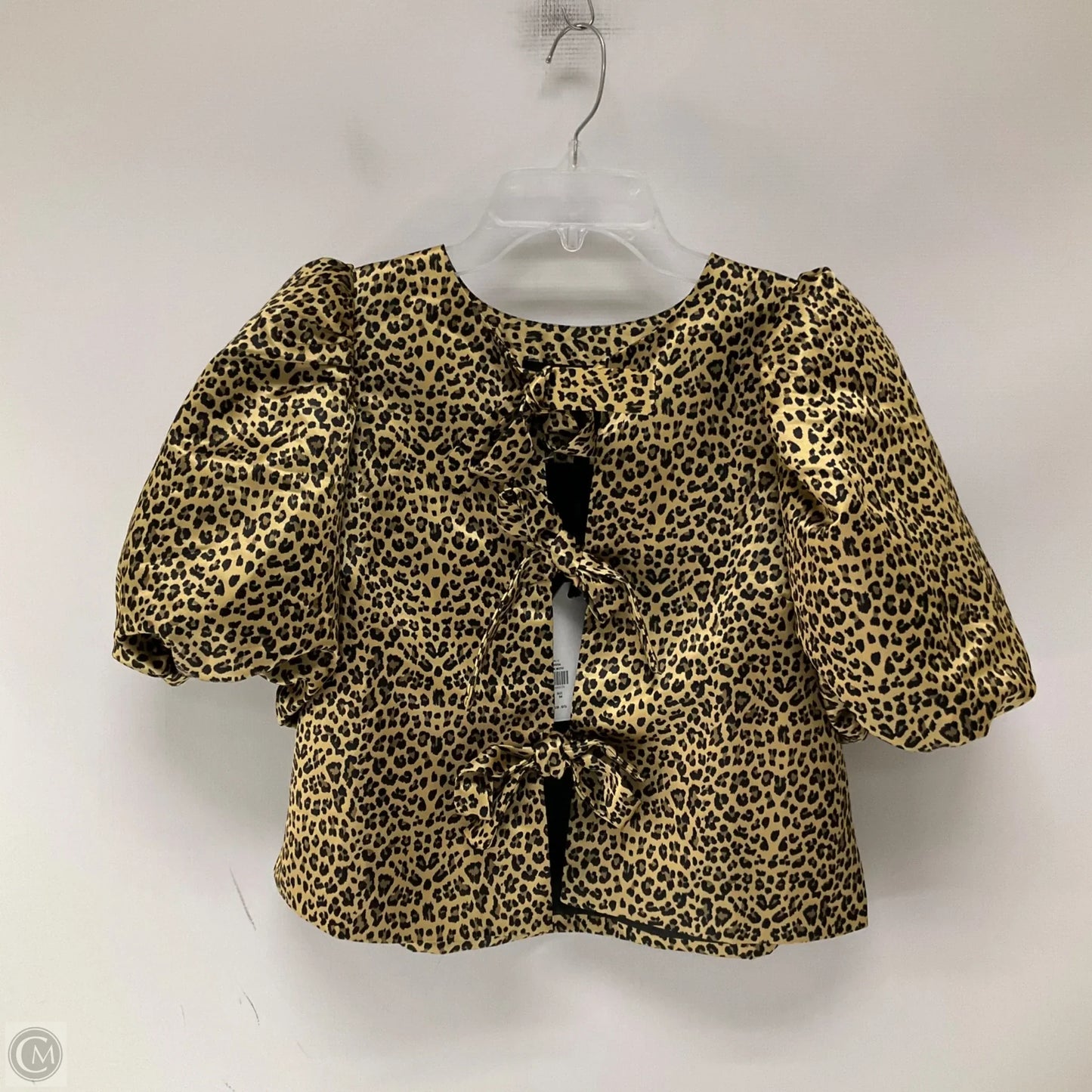 Top Short Sleeve By English Factory In Animal Print, Size: M