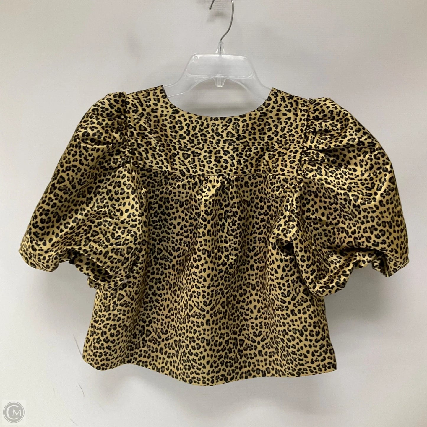 Top Short Sleeve By English Factory In Animal Print, Size: M