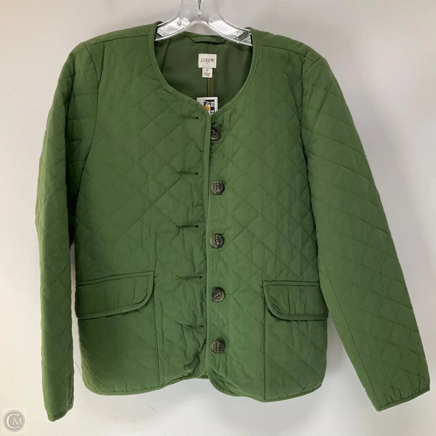 Jacket Puffer & Quilted By J. Crew In Green, Size: 0