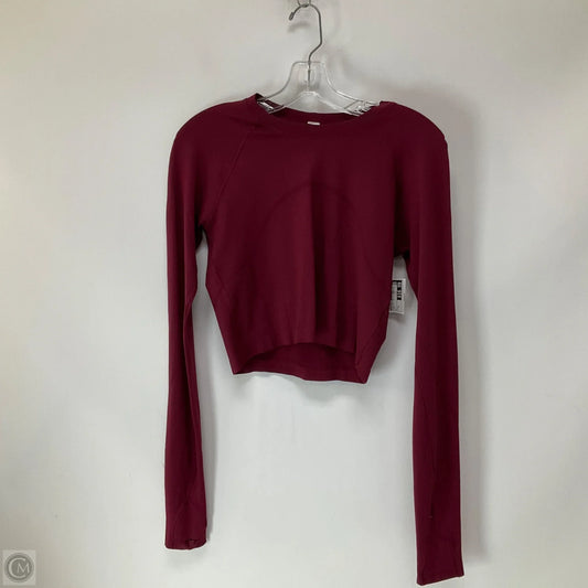 Athletic Top Long Sleeve Crewneck By Lululemon In Pink, Size: 8