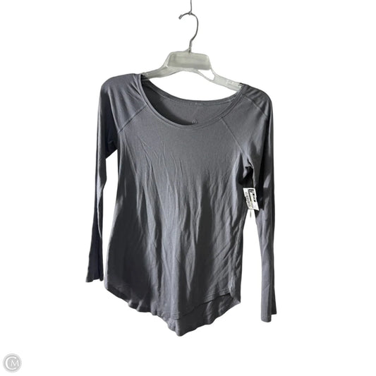 Athletic Top Long Sleeve Crewneck By Lululemon In Grey, Size: 6