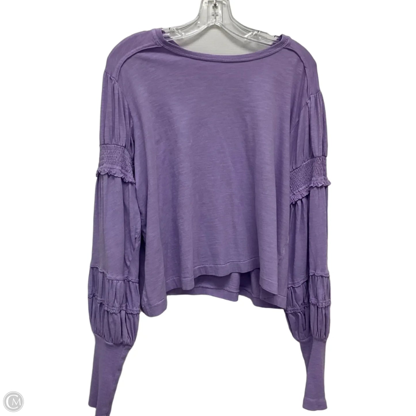 Top Long Sleeve By Pilcro In Purple, Size: L