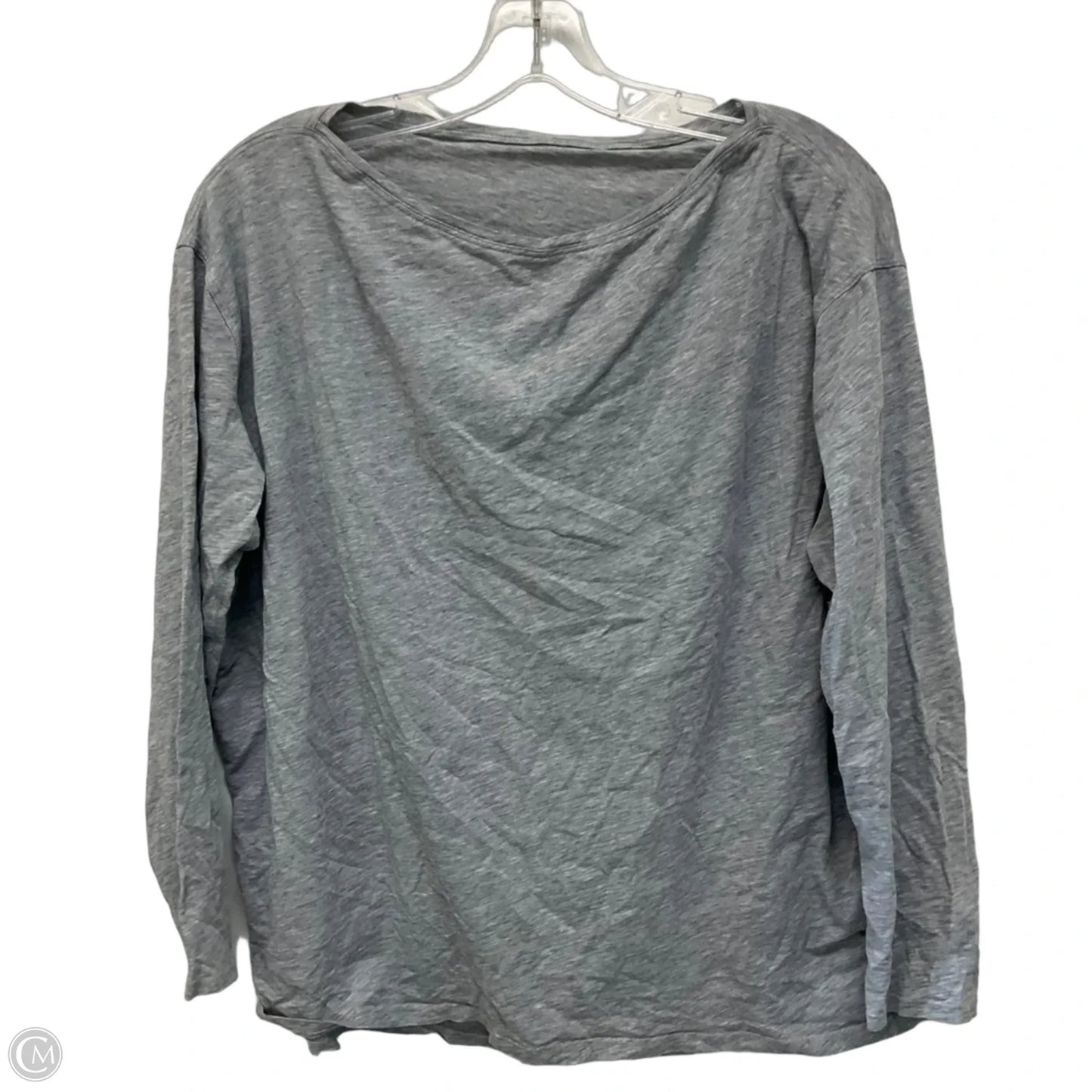 Athletic Top Long Sleeve Crewneck By Lululemon In Grey, Size: L