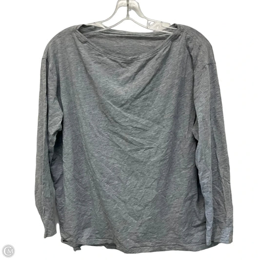 Athletic Top Long Sleeve Crewneck By Lululemon In Grey, Size: L