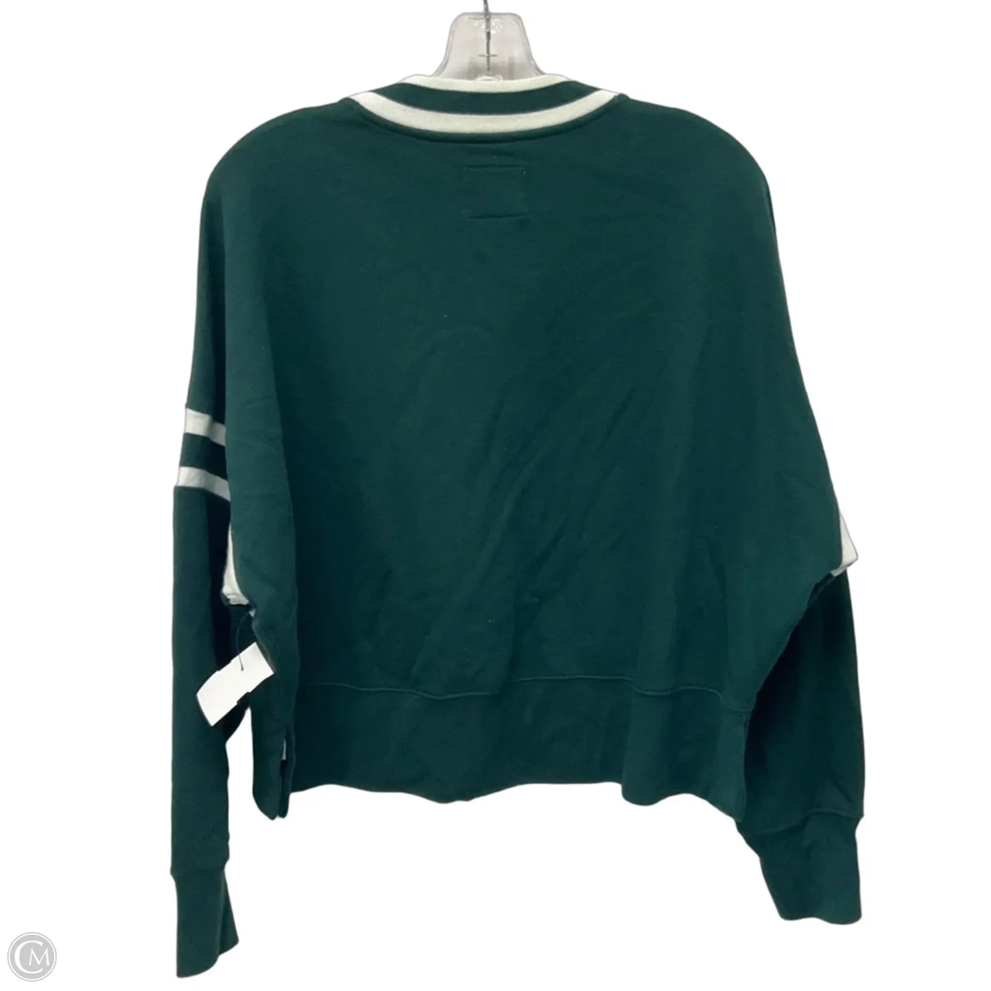 Top Long Sleeve By Abercrombie And Fitch In Green, Size: M