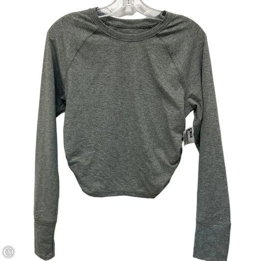 Athletic Top Long Sleeve Crewneck By Aerie In Grey, Size: L