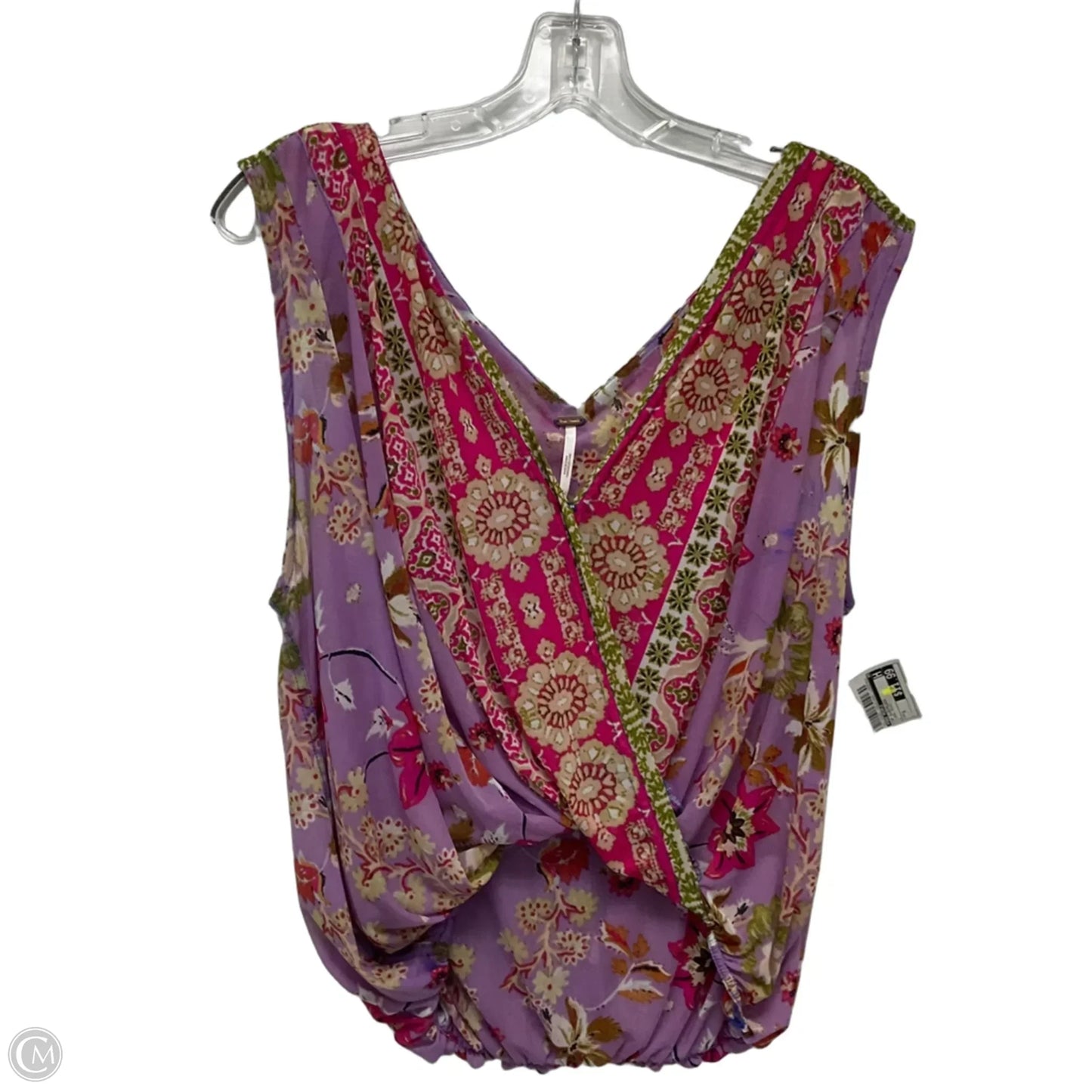 Top Sleeveless By Free People In Floral Print, Size: S