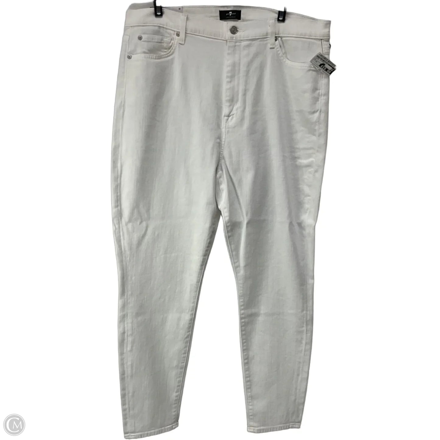 Jeans Skinny By 7 For All Mankind In White, Size: 18