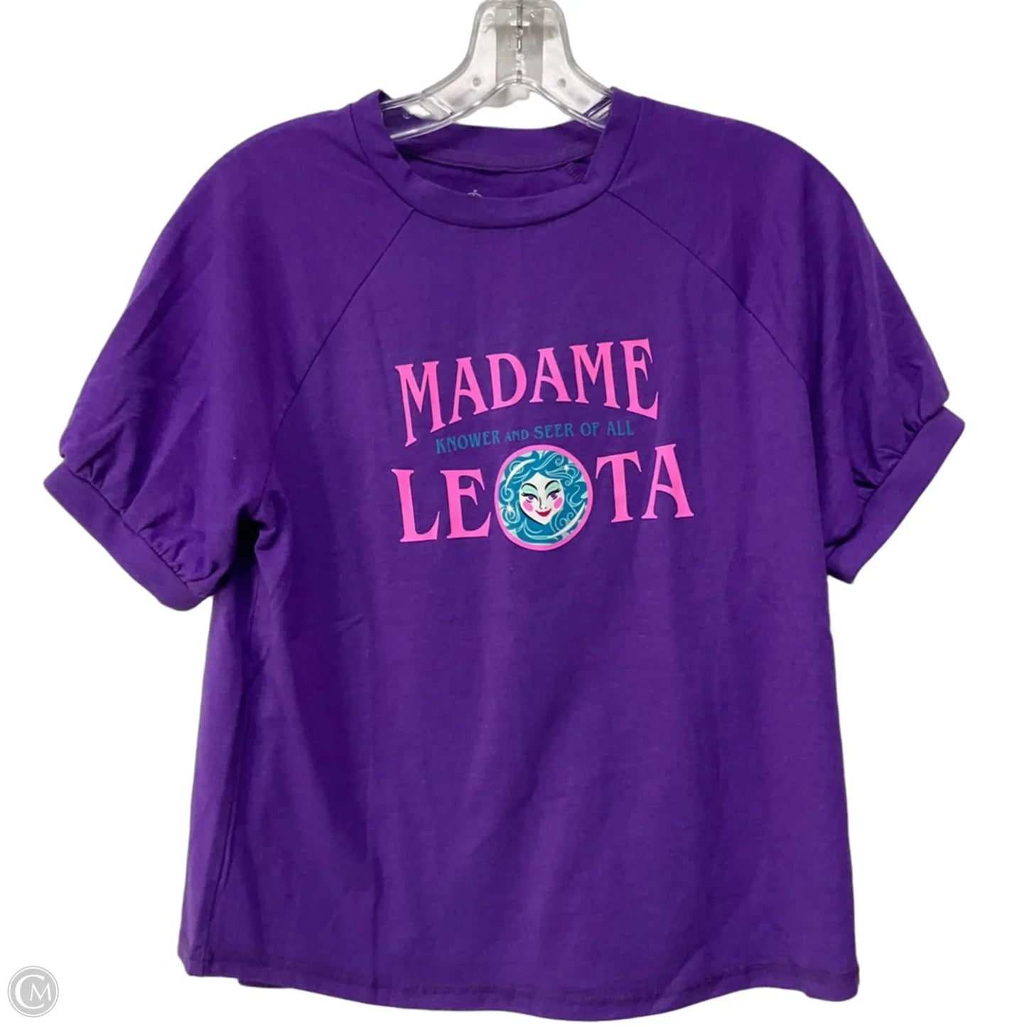 Top Short Sleeve Basic By Disney In Purple, Size: M