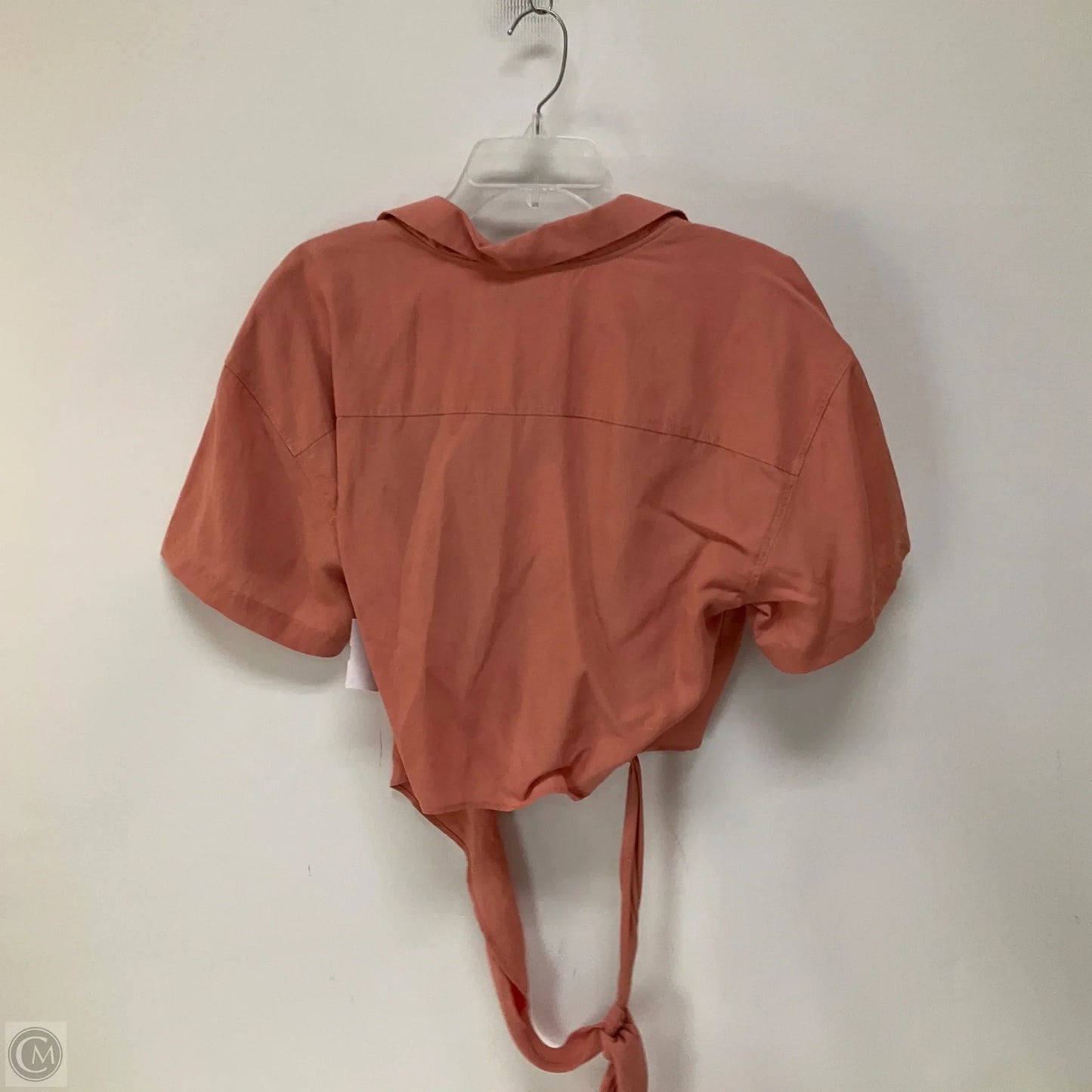 Top Short Sleeve By Cmc In Peach, Size: Xl