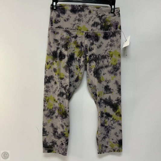 Athletic Leggings Capris By Lululemon In Tie Dye Print, Size: 8