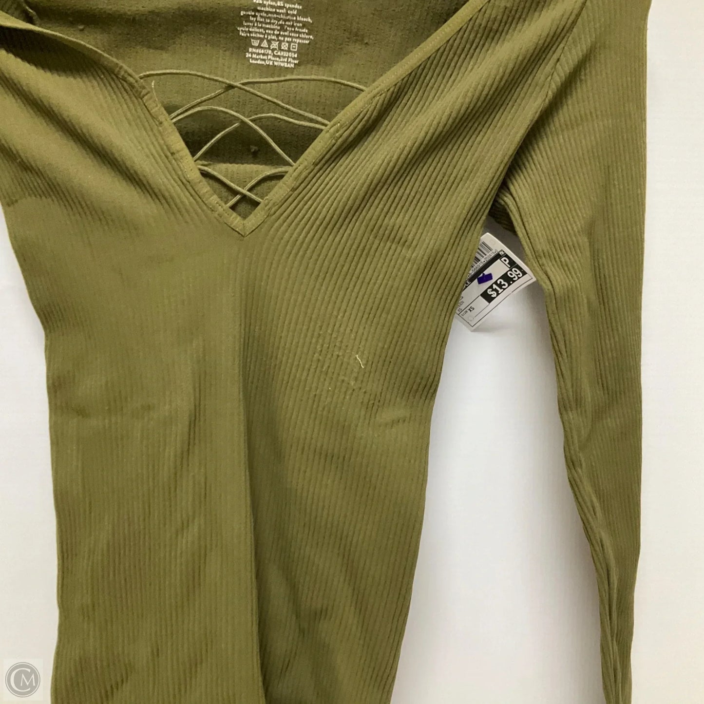 Top Long Sleeve By Free People In Green, Size: Xs