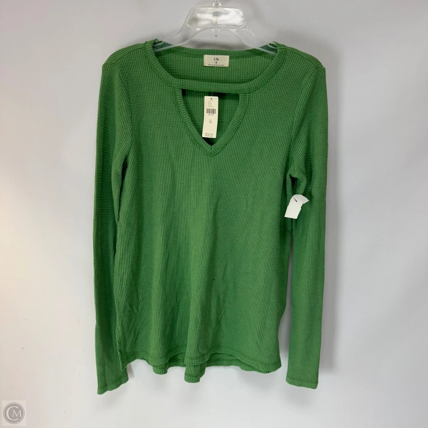 Top Long Sleeve By T.la In Green, Size: Xs