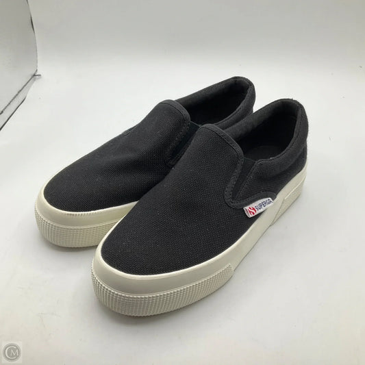 Shoes Sneakers By Superga In Black, Size: 6