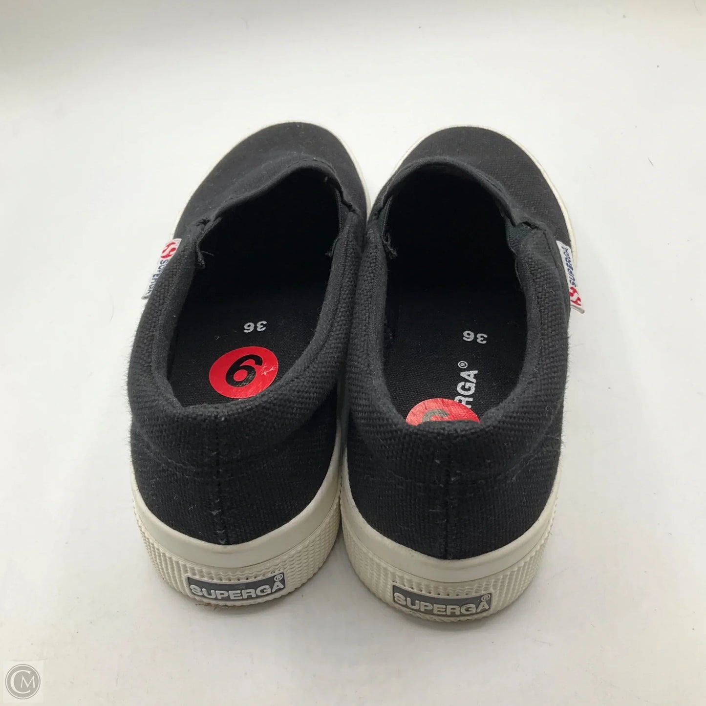 Shoes Sneakers By Superga In Black, Size: 6