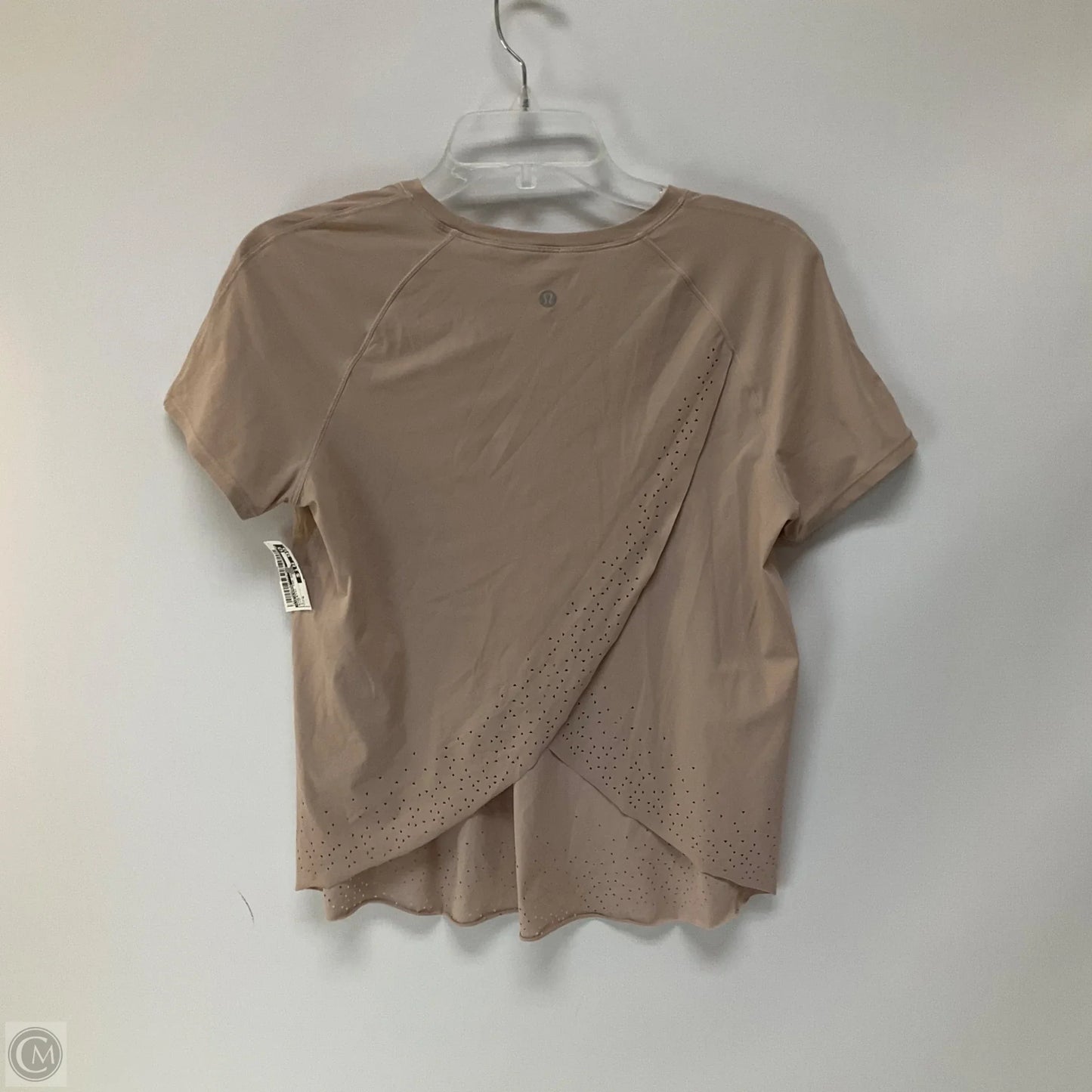 Athletic Top Short Sleeve By Lululemon In Pink, Size: 6