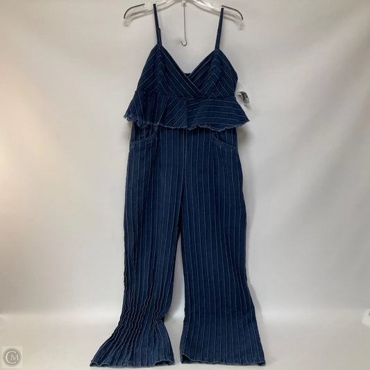 Jumpsuit By Anthropologie In Blue Denim, Size: M